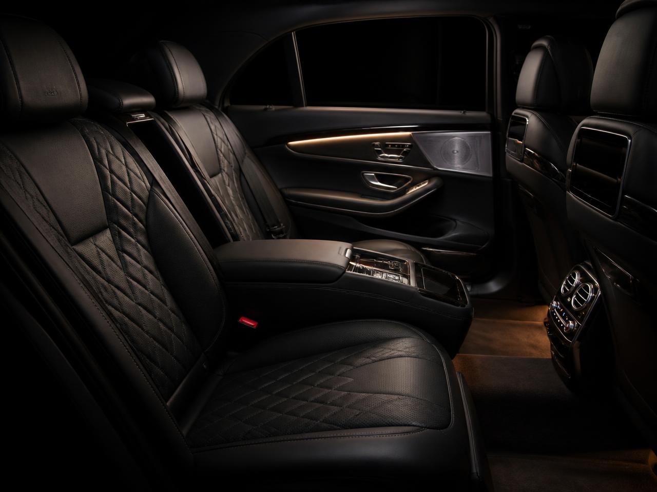 Intérieur cuir d'une berline premium